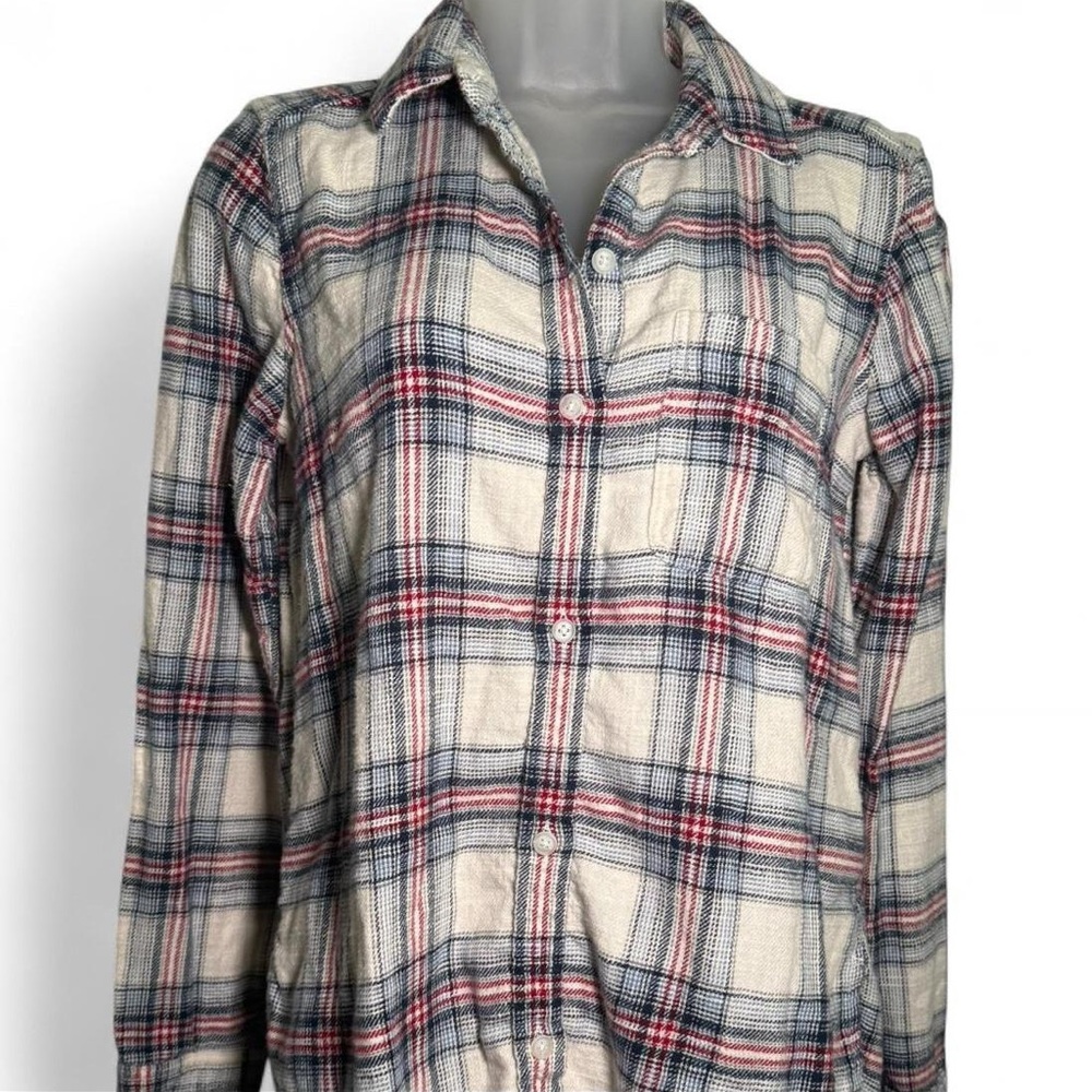 American Eagle Boyfriend Fit Plaid Button-Up Shirt